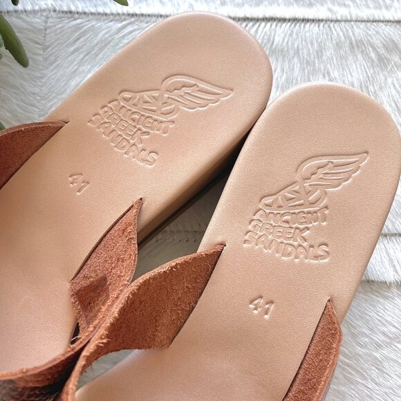 Ancient Greek Sandals Thais Rainbow Wedge Sandals in Python Tampa - Picture 9 of 12